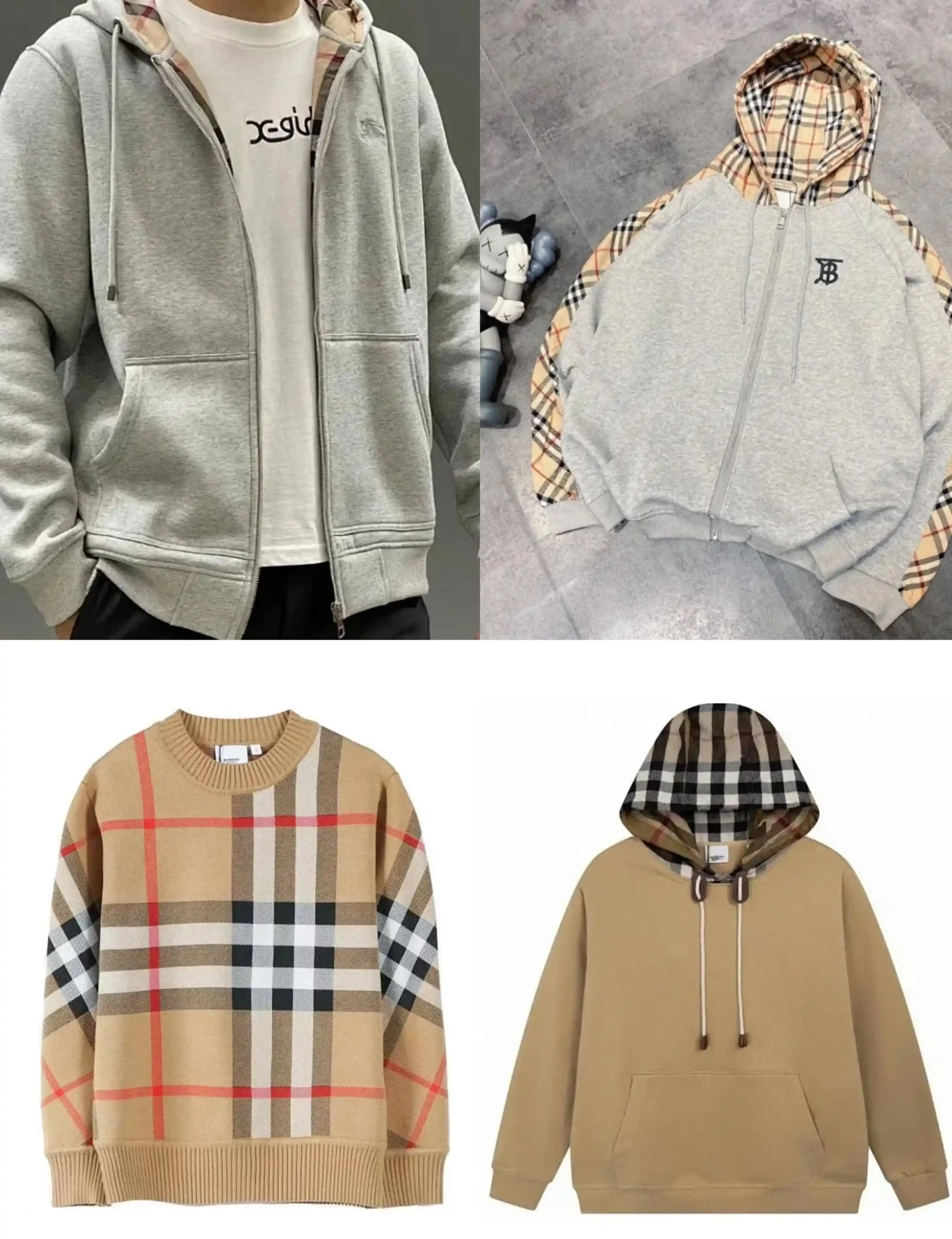 Burberry Vintage Check Hoodies / Hooded Jackets / Sweatshirts / Sweaters